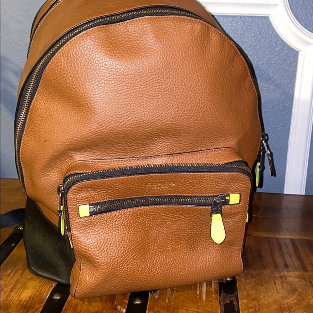 Men’s Coach Academy Backpack Leather